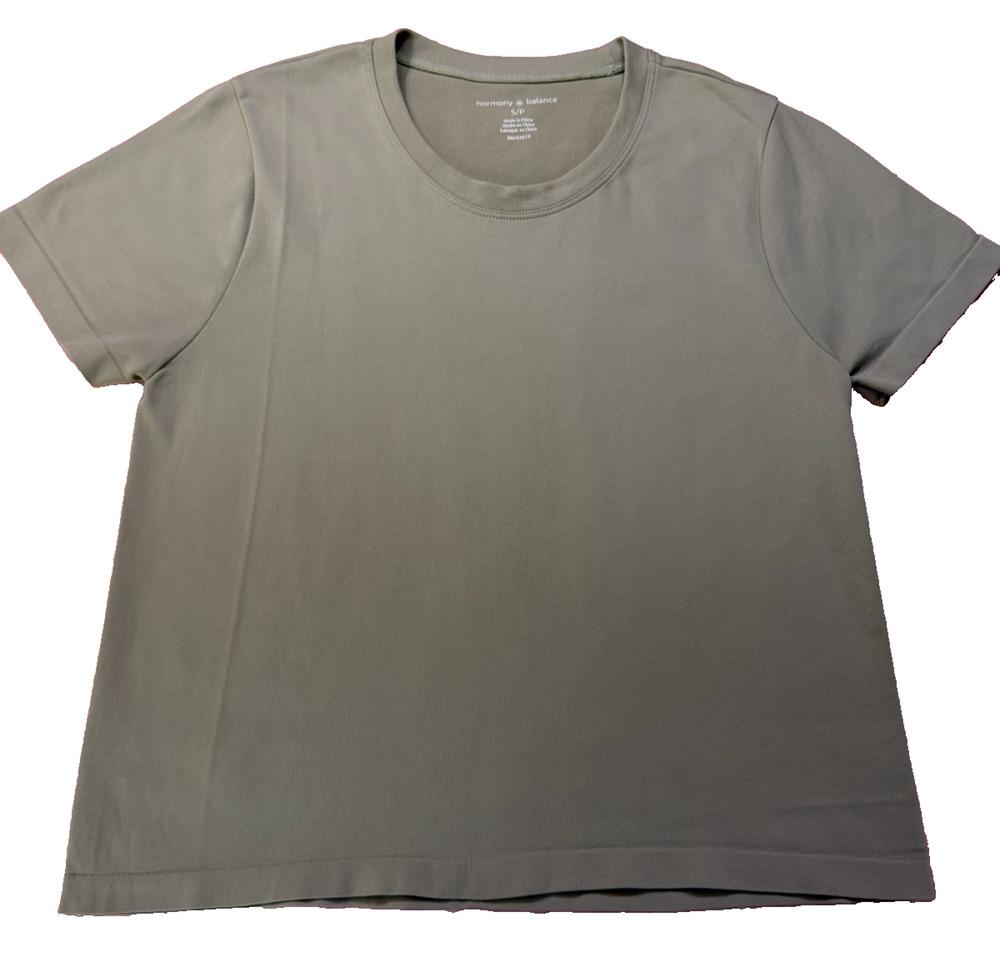 Harmony Balance Sage Green Short Sleeve Top S Activewear Athleisure Yoga Gym